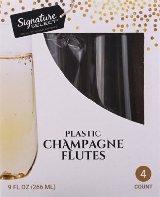 Signature Select Clear Champagne Glass 9 Fl. Oz. - 4 Count - Image 2