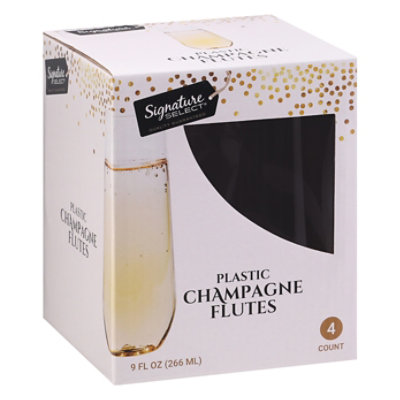 Signature Select Clear Champagne Glass 9 Fl. Oz. - 4 Count - Image 1