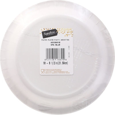 Signature Select Dinner Plates Spa Blue - 10 Count - Image 5