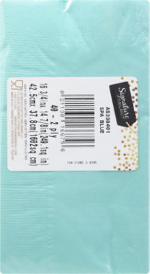 Signature SELECT Spa Blue Dinner Napkins 40 Count - Each - Image 5