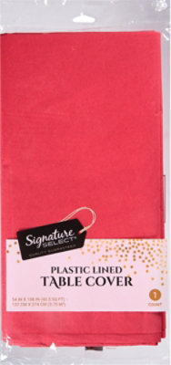 Signature SELECT Red Tablecover - 54 x 108 Inch - Image 2