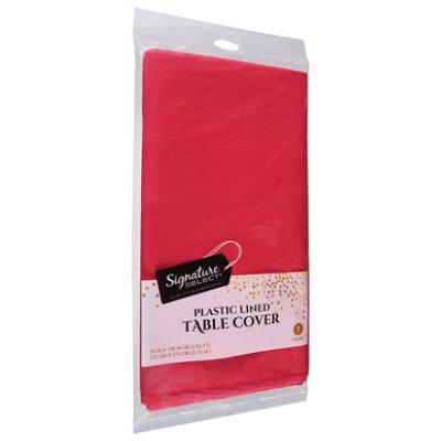 Signature SELECT Red Tablecover - 54 x 108 Inch - Image 1