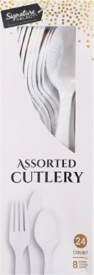 Signature SELECT White Assorted Cutlery - 24 Count - Image 2