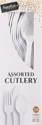 Signature Select Assorted White Cutlery - 24 Count - Image 2