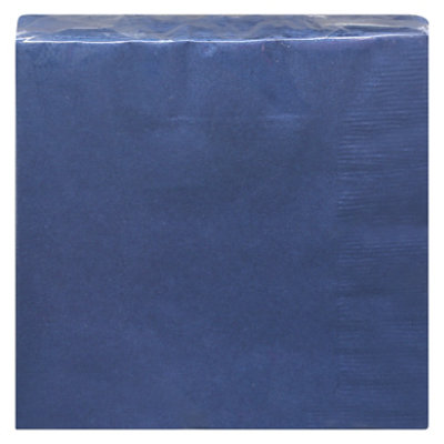 Signature Select Beverage Napkins Navy Blue - 40 Count - Image 4