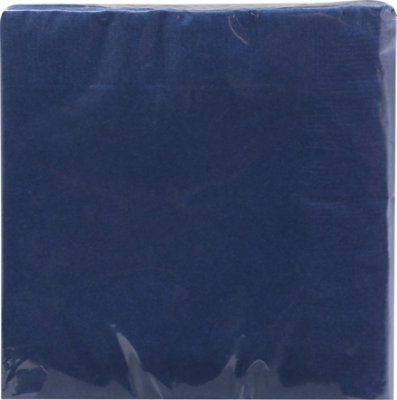 Signature SELECT Navy Blue Beverage Napkins - 40 Count - Image 2