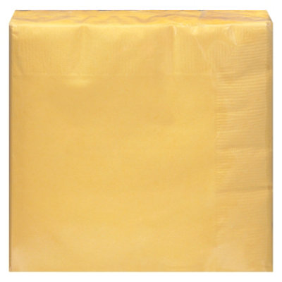 Signature Select Beverage Napkins Yellow - 40 Count - Image 4