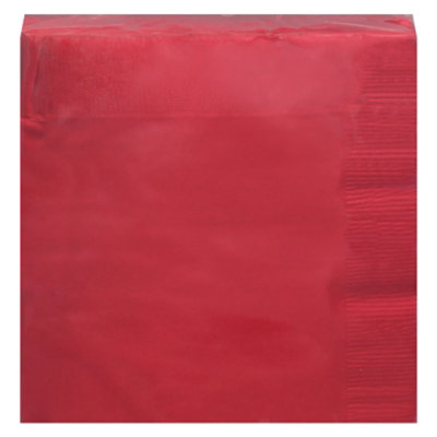 Signature Select Beverage Napkins Red - 40 Count - Image 4