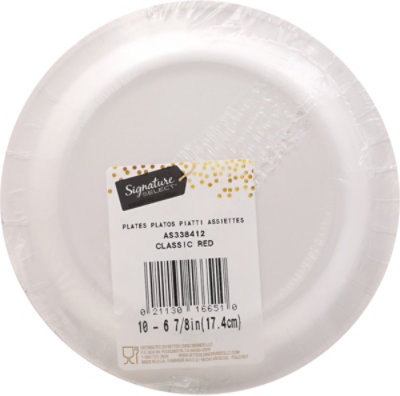 Signature Select Lunch Plates Red - 10 Count - Image 5