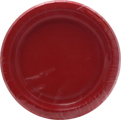 Signature Select Lunch Plates Red - 10 Count - Image 2