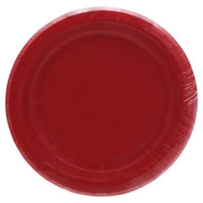 Signature SELECT Red Lunch Plates - 10 Count - Image 1