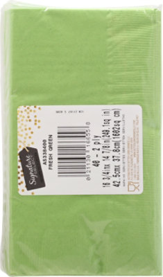 Signature SELECT Fresh Green Dinner Napkins 40 Count - Each - Image 5