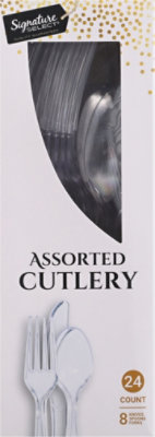 Signature SELECT Clear Assorted Cutlery - 24 Count - Image 2