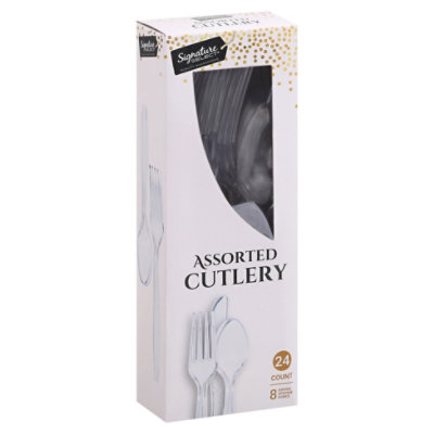 Signature SELECT Clear Assorted Cutlery - 24 Count - Image 1