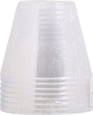 Signature SELECT 9 Oz Clear Plastic Tumbler Glasses - 8 Count - Image 5