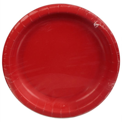 Signature Select Dinner Plates Red - 10 Count - Image 4