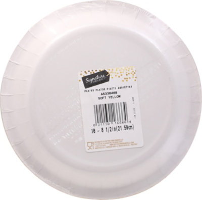 Signature Select Dinner Plates Yellow - 10 Count - Image 5