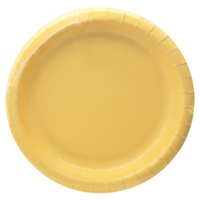 Signature Select Dinner Plates Yellow - 10 Count - Image 1