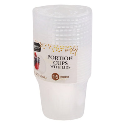 Signature Select Portion Cups With Lids 5.5 Fl. Oz. - 16 Count - Image 4