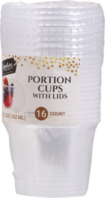 Signature Select Portion Cups With Lids 5.5 Fl. Oz. - 16 Count - Image 2