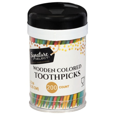 Signature Select Toothpicks Multicolored - 200 Count - Image 2