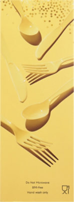 Signature Select Assorted Yellow Cutlery - 24 Count - Image 5