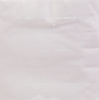 Signature SELECT White Beverage Napkins - 40 Count - Image 2