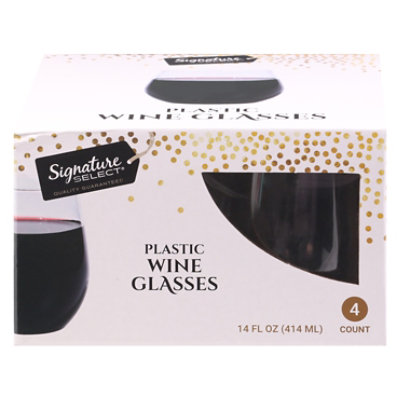 Signature Select Clear Stemless Wine Glass 14 Fl. Oz. - 4 Count - Image 4