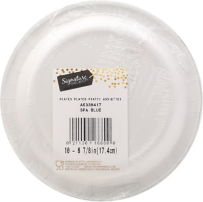 Signature Select Lunch Plates Spa Blue - 10 Count - Image 5