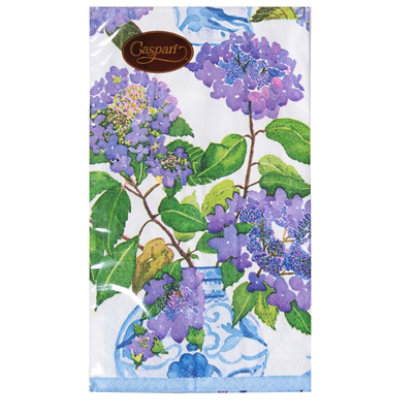 Caspari Guest Twl-hydrangea/porcelain - 15 CT - Image 1