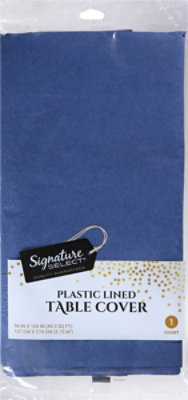 Signature SELECT Navy Blue Tablecover - 54 x 108 Inch - Image 2