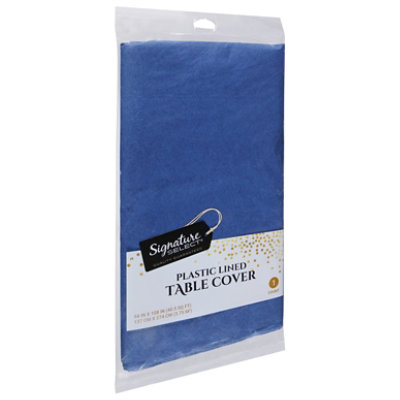 Signature SELECT Navy Blue Tablecover - 54 x 108 Inch - Image 1
