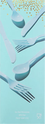 Signature Select Assorted Spa Blue Cutlery - 24 Count - Image 5