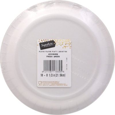 Signature Select Dinner Plates Fresh Green - 10 Count - Image 5