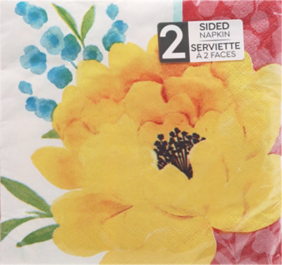 Signature Select Beverage Napkins Beautiful Blossom - 24 Count - Image 2