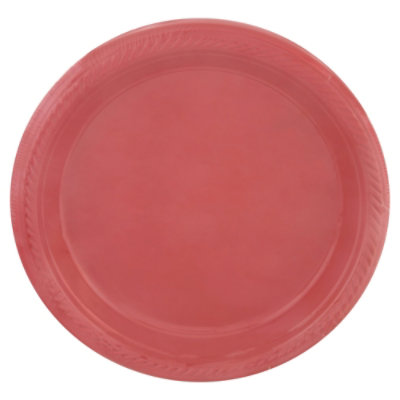 Apple Red 7 Plastic Plate - EA - Image 3