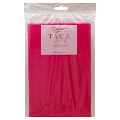Caspari Moire Fuchsia Tablecover - EA - Image 1