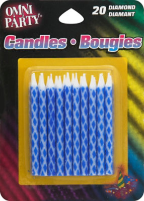 Omni Candles Birthday Blue - 20 Count - Image 2