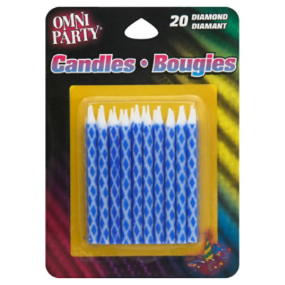 Omni Candles Birthday Blue - 20 Count - Image 1