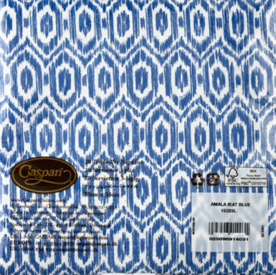 Amala Ikat Bluenapkin Luncheon - 20 CT - Image 4