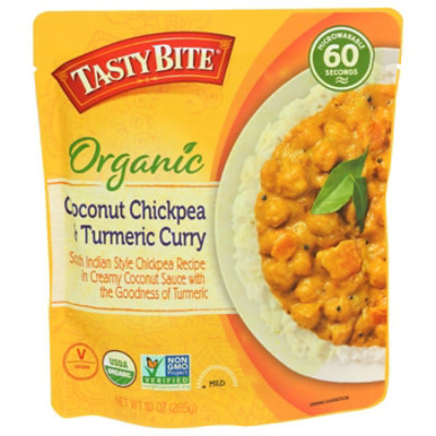Tasty Bite - Organic Coconut Chickpea & Turmeric Curry, 10 oz (Pack of 6) - Image 1