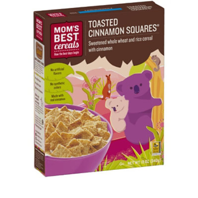 Moms Best Cereal - Toasted Cinnamon Squares, 12 oz (Pack of 8) - Image 1