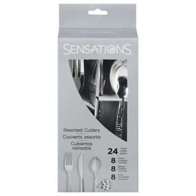 Cre Silver Hammered Cutlery - 24 CT - Image 3