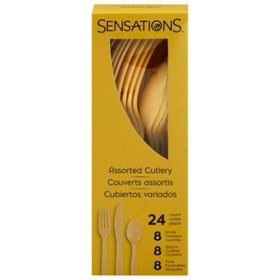 Sens Yellow Cutlery - 24 CT - Image 3