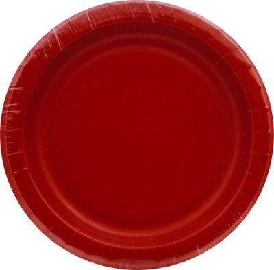 Sens Red Lunch Plates - 10 CT - Image 2