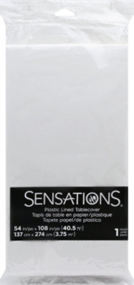 Sens White Tablecover - EA - Image 1