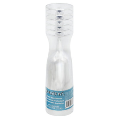 Sens Silver Wine Glasses - 6 CT - Image 1