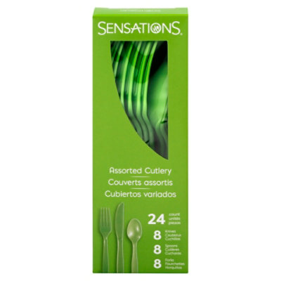 Sens Fresh Green Cutlery - 24 CT - Image 3