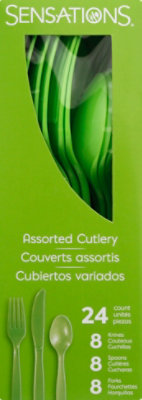 Sens Fresh Green Cutlery - 24 CT - Image 2