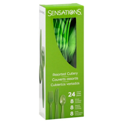 Sens Fresh Green Cutlery - 24 CT - Image 1